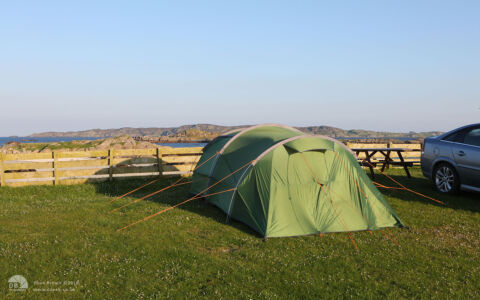 My tent at Fidden campsite, 23rd May 2018